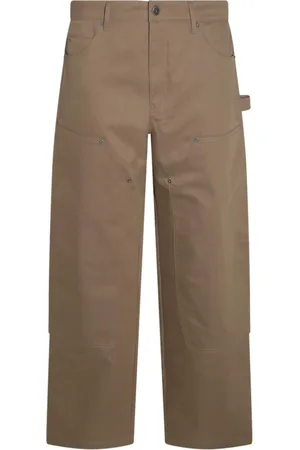 Golden Goose Spodnie, Mężczyzna, Beżowy, M, Spodnie Cargo z Paskiem