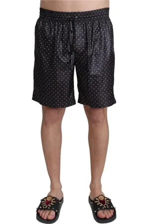 Dolce & Gabbana Stroje kąpielowe, Mężczyzna, Czarny, M, Czarny Strój kąpielowy w Kropki