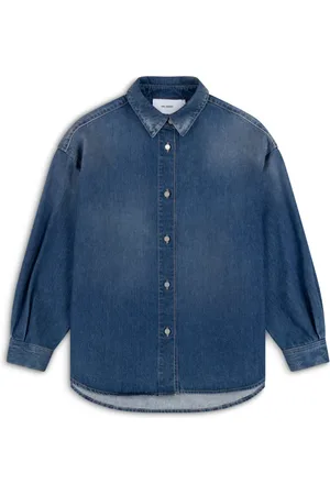 Axel Arigato Bluzki, Kobieta, Niebieski, M, Denim, Sasha Oversized Shirt