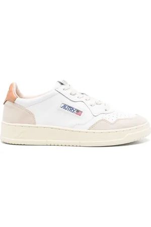 Autry Buty, Mężczyzna, Biały, 44 EU, Skóra, Sneakersy Medalist Low