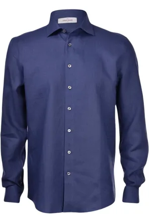 Gran Sasso Koszule, Mężczyzna, Niebieski, 2XL, Basic Shirt
