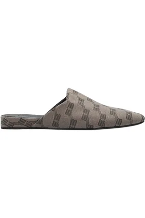 Balenciaga Buty, Kobieta, Beżowy, 37 EU, Len, Klapki Cosy BB Monogram