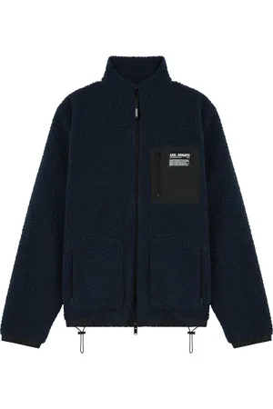 Axel Arigato Kurtki, Mężczyzna, Niebieski, XS, Nylon, Billie Fleece Jacket