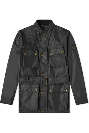 Belstaff Kurtki, Mężczyzna, Czarny, L, Bawełna, Kurtka Trialmaster
