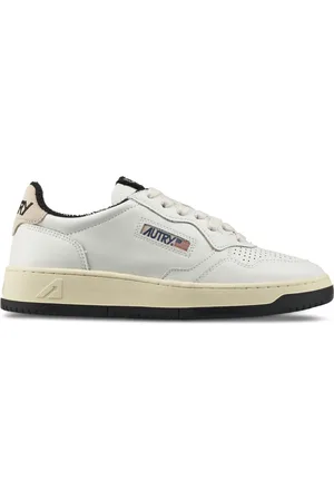Autry Buty, Mężczyzna, Biały, 38 EU, Skóra, Białe Sneakersy Medialist LOW
