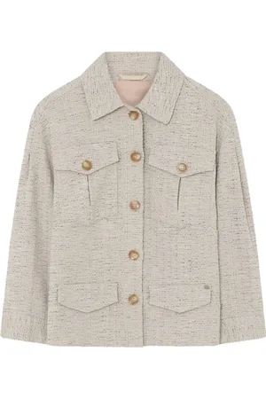 gustav Kurtki, Kobieta, Beżowy, 3XL, Bawełna, Casualowa Kurtka Amali