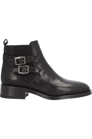 Alpe Buty, Kobieta, Czarny, 37 EU, Skóra, Casualowe botki skórzane