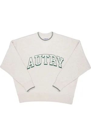 Autry Bluzy, Mężczyzna, Biały, S, Bawełna, Bluza dresowa z długim rękawem inspirowana stylem uniwersyteckim