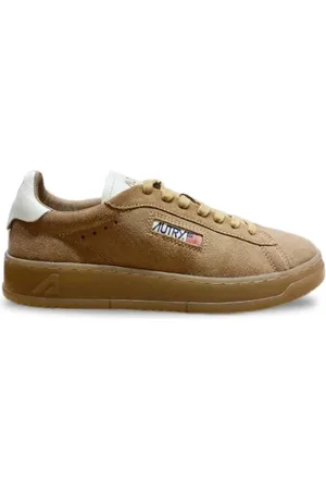 Autry Buty, Mężczyzna, brązowy, 41 EU, Zamsz, Camelowe Sneakersy z Zamszu