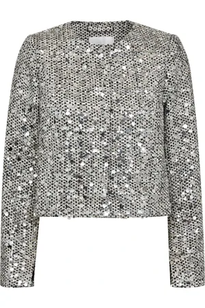 Co`Couture Koszulki, Kobieta, Szary, M, Boucle CC Srebrne Kurtki
