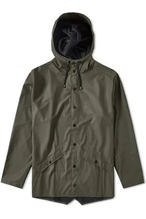 Rains Kurtki, Mężczyzna, Zielony, M, Poliester, Współczesna kurtka unisex w kolorze zielonym