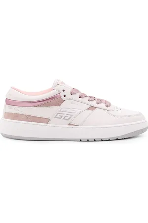 Givenchy Buty, Kobieta, Biały, 36 EU, Zamsz, Skórzane sneakersy low-top z zamszem
