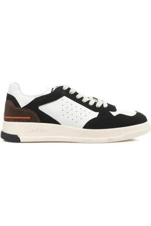 Ghoud Buty, Mężczyzna, Biały, 40 EU, Skóra, Sneakersy z kontrastową piętą