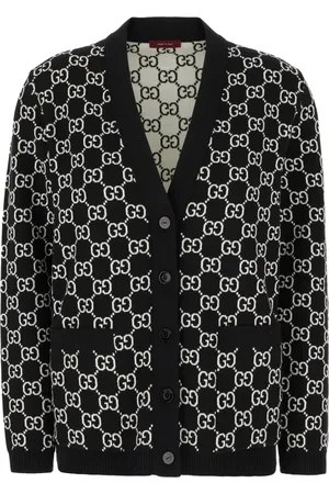 Gucci Swetry, Kobieta, Czarny, M, Wełna, Maglieria Cardigan