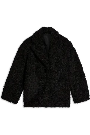 Axel Arigato Kurtki, Kobieta, Czarny, M, Żakiet Shearling z Asymetryczną Zakładką