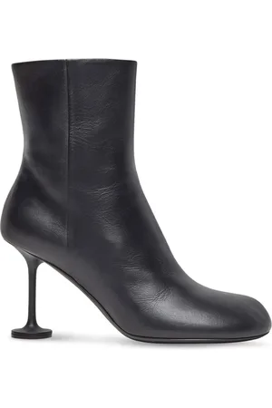 Balenciaga Buty, Kobieta, Czarny, 35 EU, Len, Botki na obcasie
