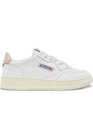 Autry Buty, Mężczyzna, Biały, 36 EU, Skóra, Vintage Sneakersy Low Top w Stylu Medalist