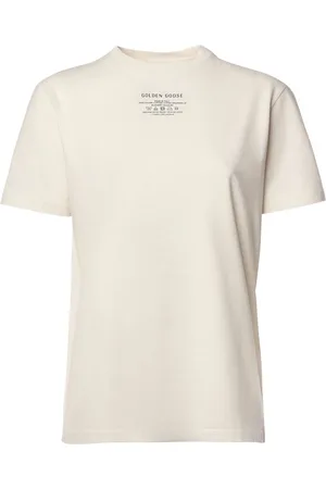 Golden Goose Koszulki, Kobieta, Biały, S, Bawełna, Biały T-shirt