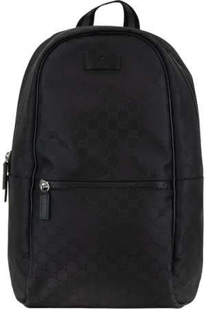 Gucci Torebki, Kobieta, Czarny, ONE SIZE, Skóra, Stylowy plecak z detalami ze skóry