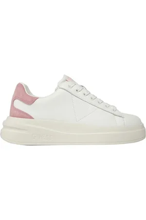 Guess Buty, Kobieta, Biały, 36 EU, Skóra, Białe Casualowe Sneakersy