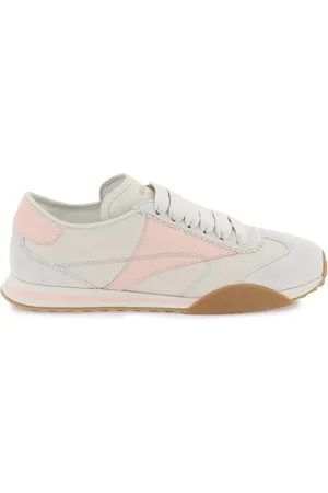 Bally Buty, Kobieta, Wielobarwność, 39 EU, Skóra, Skórzane sneakersy Sonney ze złotymi akcentami
