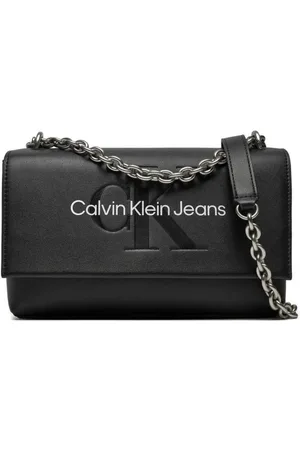 Calvin Klein Torebki, Kobieta, Czarny, ONE SIZE, Nowoczesna torebka ze skóry ekologicznej