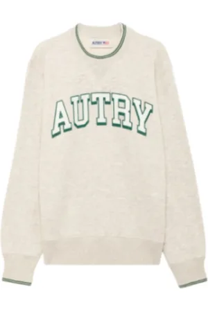 Autry Bluzy, Mężczyzna, Beżowy, S, Bawełna, Bluza w stylu Vintage American College