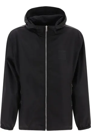 Givenchy Kurtki, Mężczyzna, Czarny, L, Czarna kurtka z laserowo wycinanym emblematem 4G