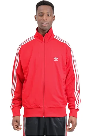 adidas Bluzy, Mężczyzna, Czerwony, XS, Poliester, Bluza Firebird
