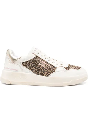 Ghoud Buty, Kobieta, Beżowy, 40 EU, Leopard Print Chunky Sole Sneakers
