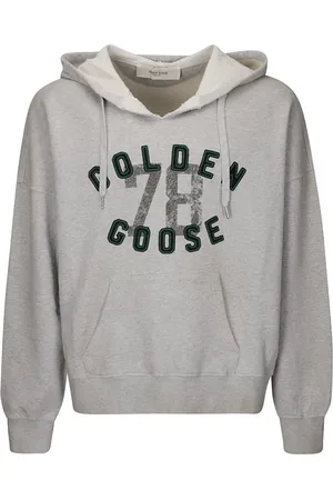 Golden Goose Bluzy, Mężczyzna, Szary, S, Bawełna, Bluza z kapturem Journey Unisex