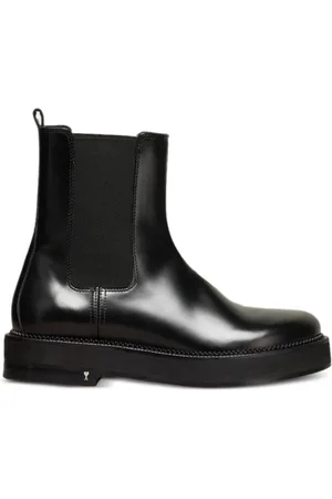 Ami Buty, Mężczyzna, Czarny, 40 EU, Skóra, Czarne Derby z Anatomicznym Noskiem