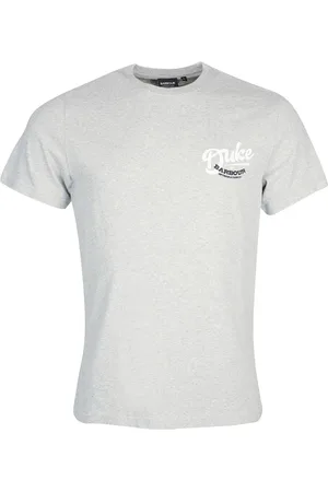 Barbour Koszulki, Mężczyzna, Szary, M, Bawełna, Koszulka Legacy Graphic Tee
