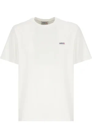 Autry Koszulki, Mężczyzna, Biały, L, Bawełna, Bawełniany T-shirt z Logo