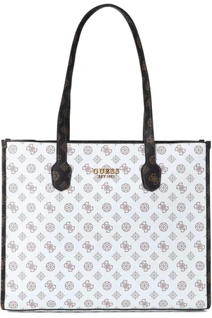 Guess Torebki, Kobieta, Biały, ONE SIZE, Skóra, Klasyczna Torebka Silvana