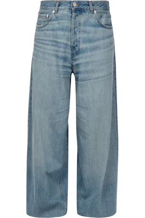 haikure Jeansy, Kobieta, Niebieski, W27, Bawełna, Dżinsy High Waist Straight Leg