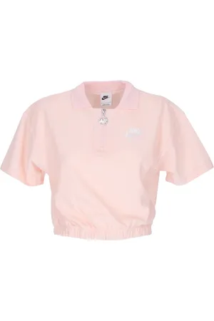 Nike Koszulki, Kobieta, Różowy, M, Bawełna, Polo Air Pique