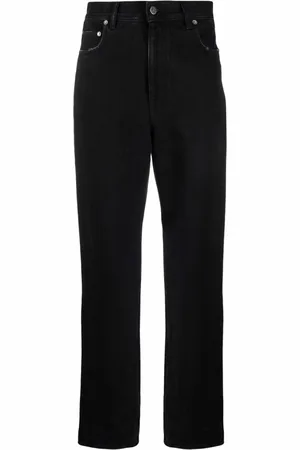 Golden Goose Jeansy, Kobieta, Czarny, W28, Bawełna, Czarne jeansy o prostym kroju Aw 23