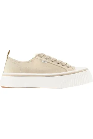 Ami Buty, Mężczyzna, Beżowy, 41 EU, Bawełna, Sneakersy bawełniane