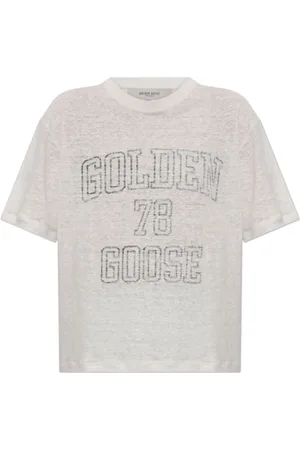 Golden Goose Koszulki, Kobieta, Czarny, L, Bawełna, Czarny T-Shirt