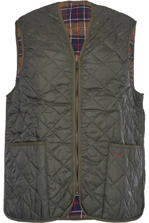 Barbour Kurtki, Mężczyzna, Zielony, 2XL, Nylon, Pikowana Kamizelka Bez Rękawów