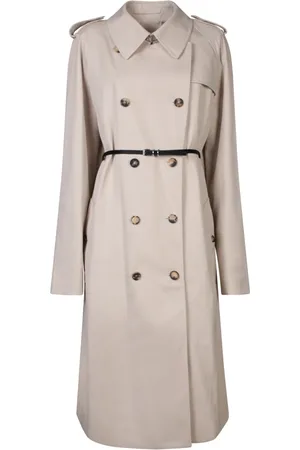 Givenchy Płaszcze, Kobieta, Beżowy, S, Bawełna, Beżowy trencz