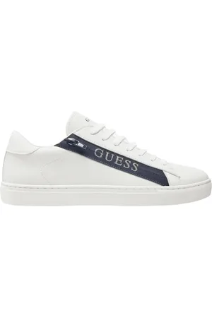 Guess Buty, Mężczyzna, Biały, 44 EU, Białe sportowe sneakersy syntetyczne
