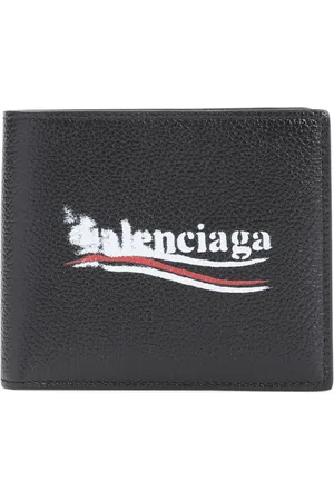 Balenciaga Akcesoria, Mężczyzna, Czarny, ONE SIZE, Skóra, Kwadratowy Składany Portfel