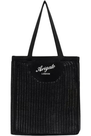 Axel Arigato Torebki, unisex, Czarny, ONE SIZE, Bawełna, Torba Shopper Solid Color Woven Knit Grid