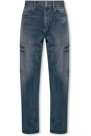 Givenchy Jeansy, Mężczyzna, Niebieski, W30, Bawełna, Jeansyy z wieloma kieszeniami