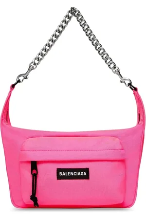 Balenciaga Torebki, Kobieta, Różowy, ONE SIZE, Poliester, Raver Medium Chained Shoulder Bag
