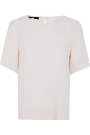 SEVENTY BY SERGIO TEGON Koszulki, Kobieta, Beżowy, L, Elegancka Koszula Casual