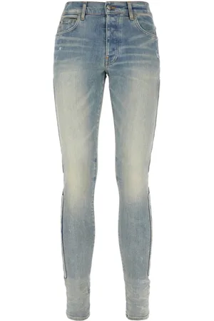 AMIRI Jeansy, Mężczyzna, Niebieski, W31, Bawełna, Dżinsy Skinny 3D Bones