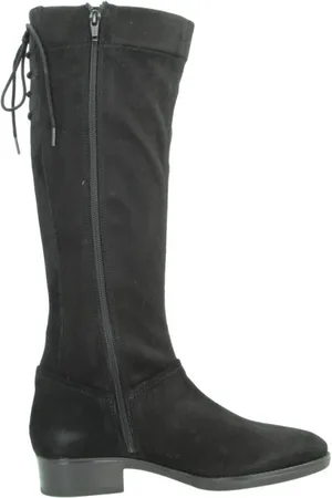 Geox Buty, Kobieta, Czarny, 37 EU, Skóra, D Felicity Wysokie Kozaki